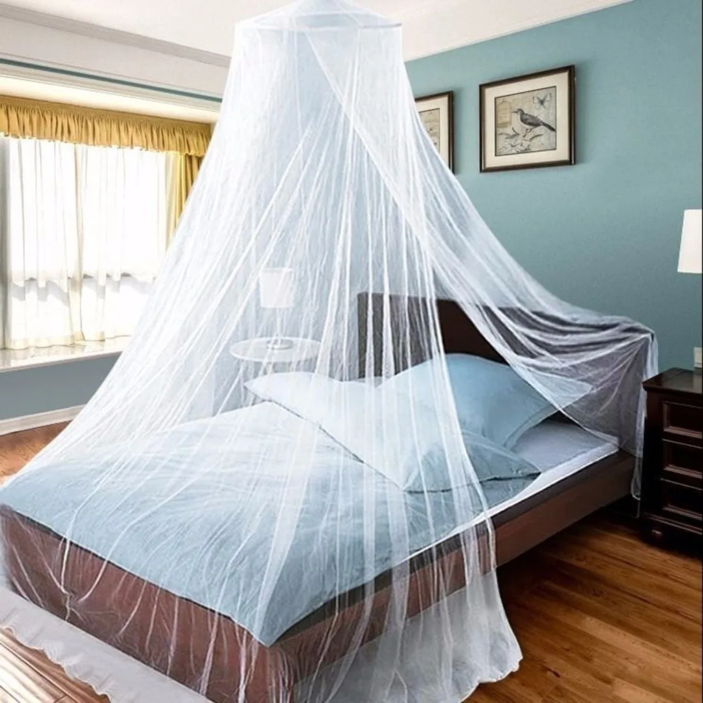 Universal Bed Canopy Dome Mosquito Mesh Net Hanging for Single To King Size M1O9 