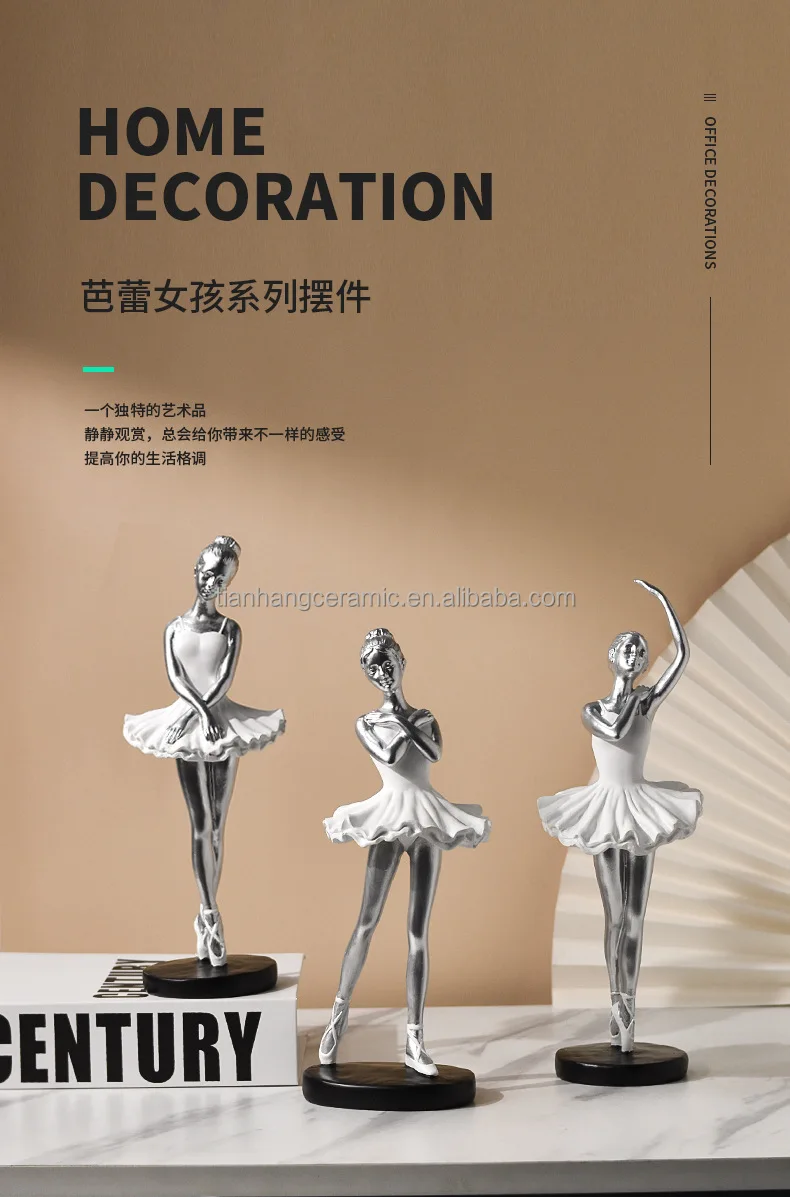 Abstract Creative Nordic ballet dancer Decoration Girl Art Living Room Princess Room Tabletop Home soft decoration gift.jpg