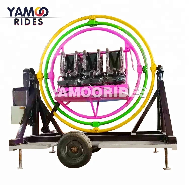 Cheap and Exciting Exercise Games 3d Manual Human Gyroscope Sport Equipment