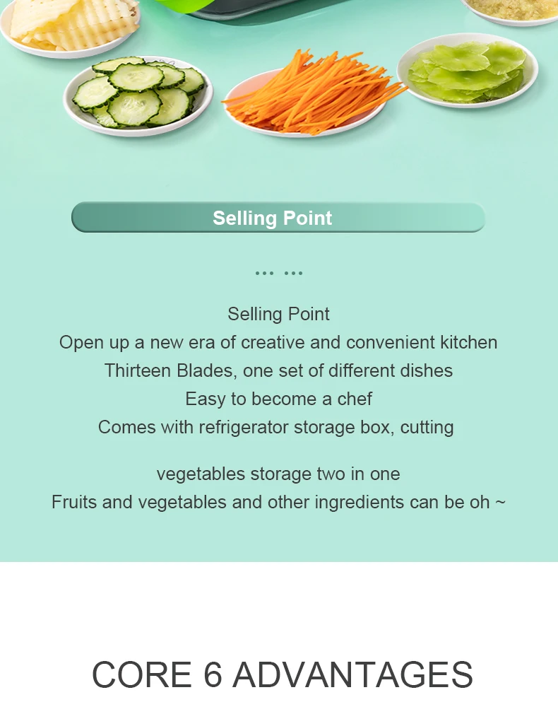 New Arrival Vegetable Chopper 22 In 1 Hand Held Multifunctional Fruit