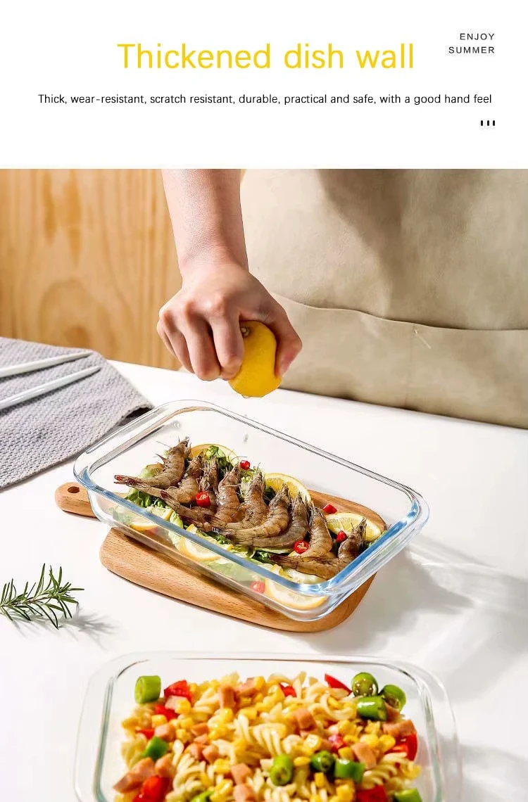 Heat Resistant Microwave Bakeware Glass Bakeware Bakeware Food Container