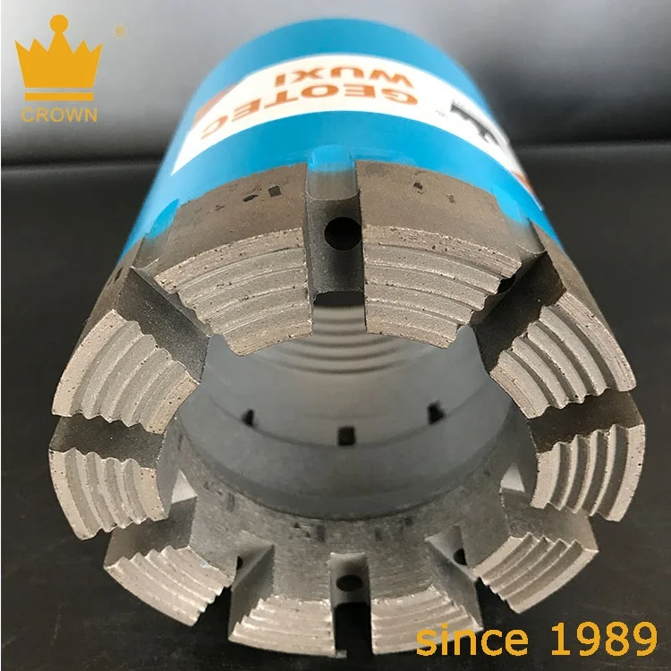 CROWN Mining Bit HQ3 Impregnated Diamond Bits Double Triple Tube Drill Rod Pipe Drilling