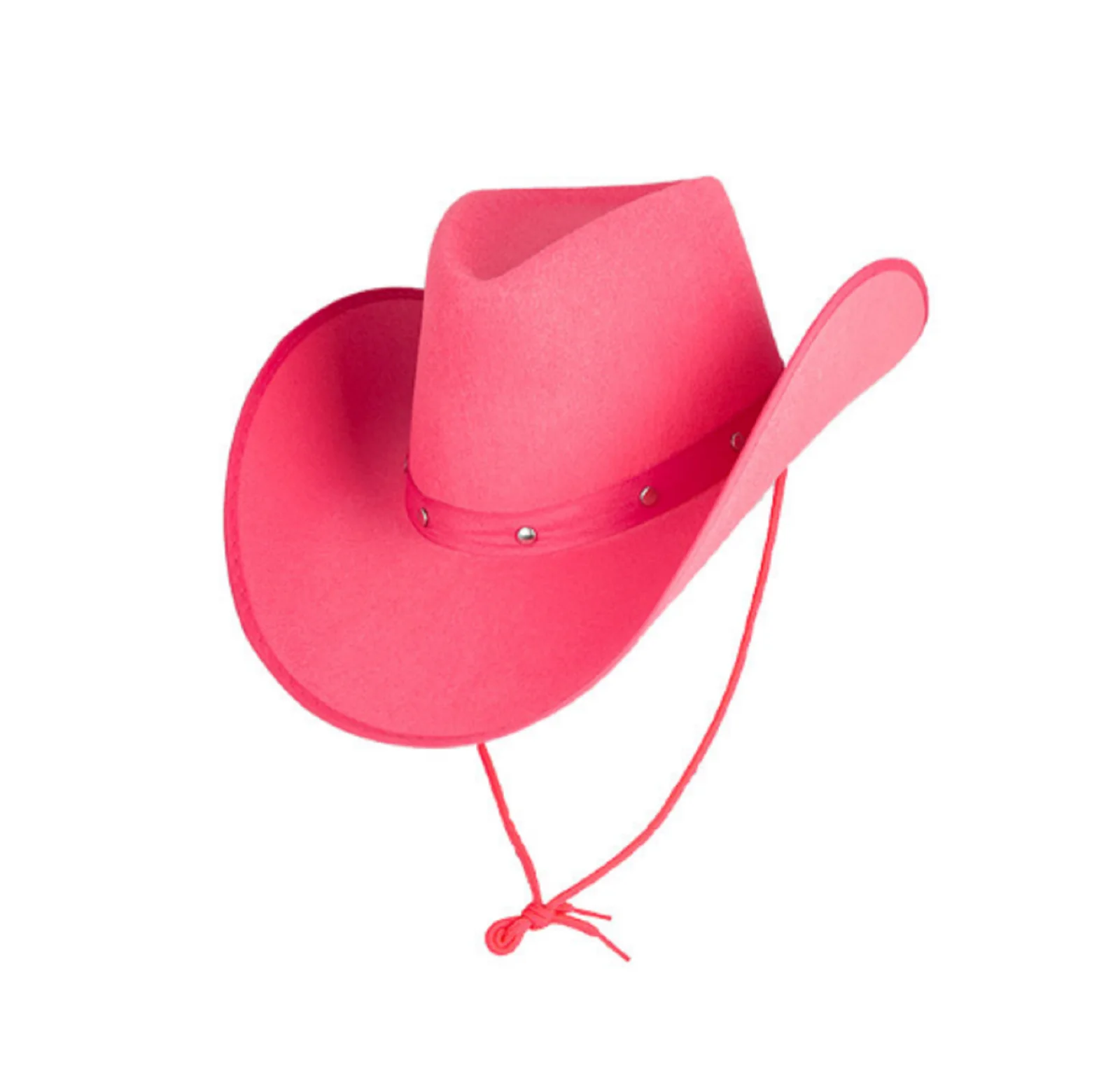 Gukasxi Lot de 20 mini chapeaux de cowboy en plastique rose Accessoires de fête 