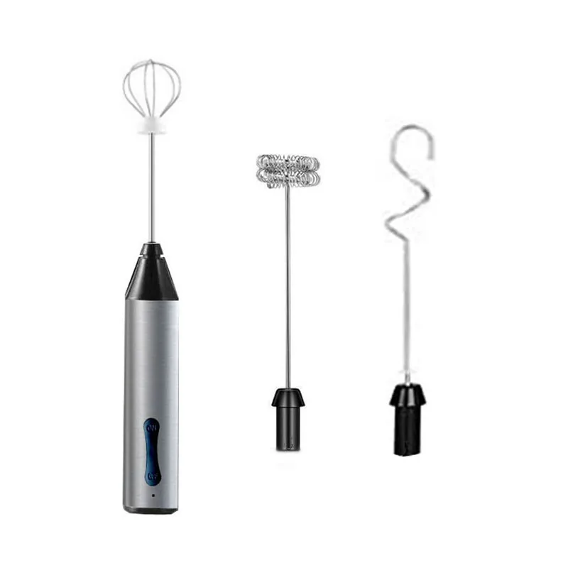 1pc ABS Milk Frother, Modern White Battery Operated Whisk For Kitchen