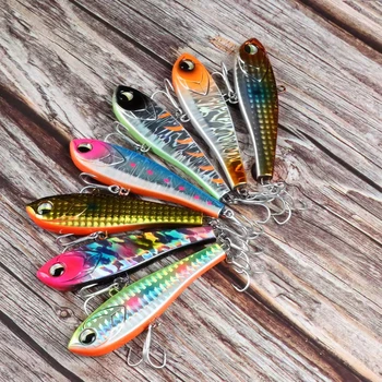 Cheery Brave Printed 70mm 16g/90mm 34g Sinking VIB Hard Plastic Lure ABS Artificial Swim Bait Sea Bass GT Fishing River Lake Str – Hard Lure – view 3