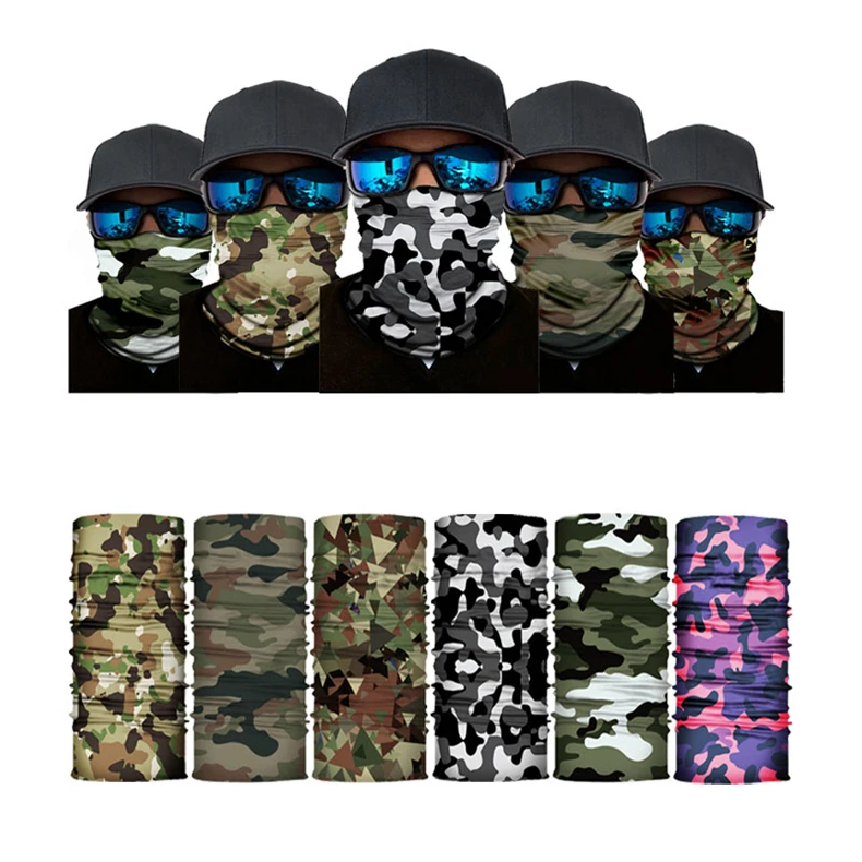 Новый 100% полиэстер изготовленным на заказ логосом камуфляж головной платок печать одежда для купания уход за кожей лица шарф женщин/мужчин