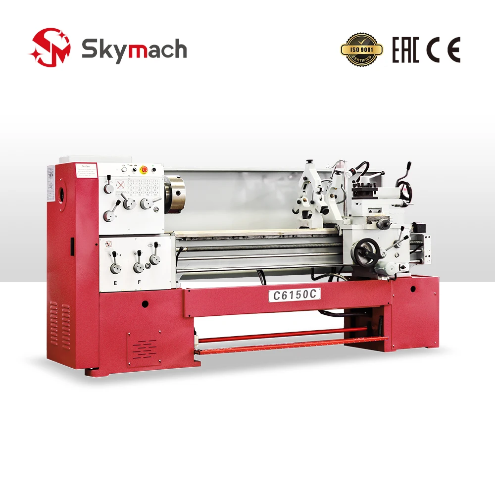 C6150C Horizontal Bench Lathe  Manual Lathe Machine with 3/4/5 Axis Options for Precision Metal Turning