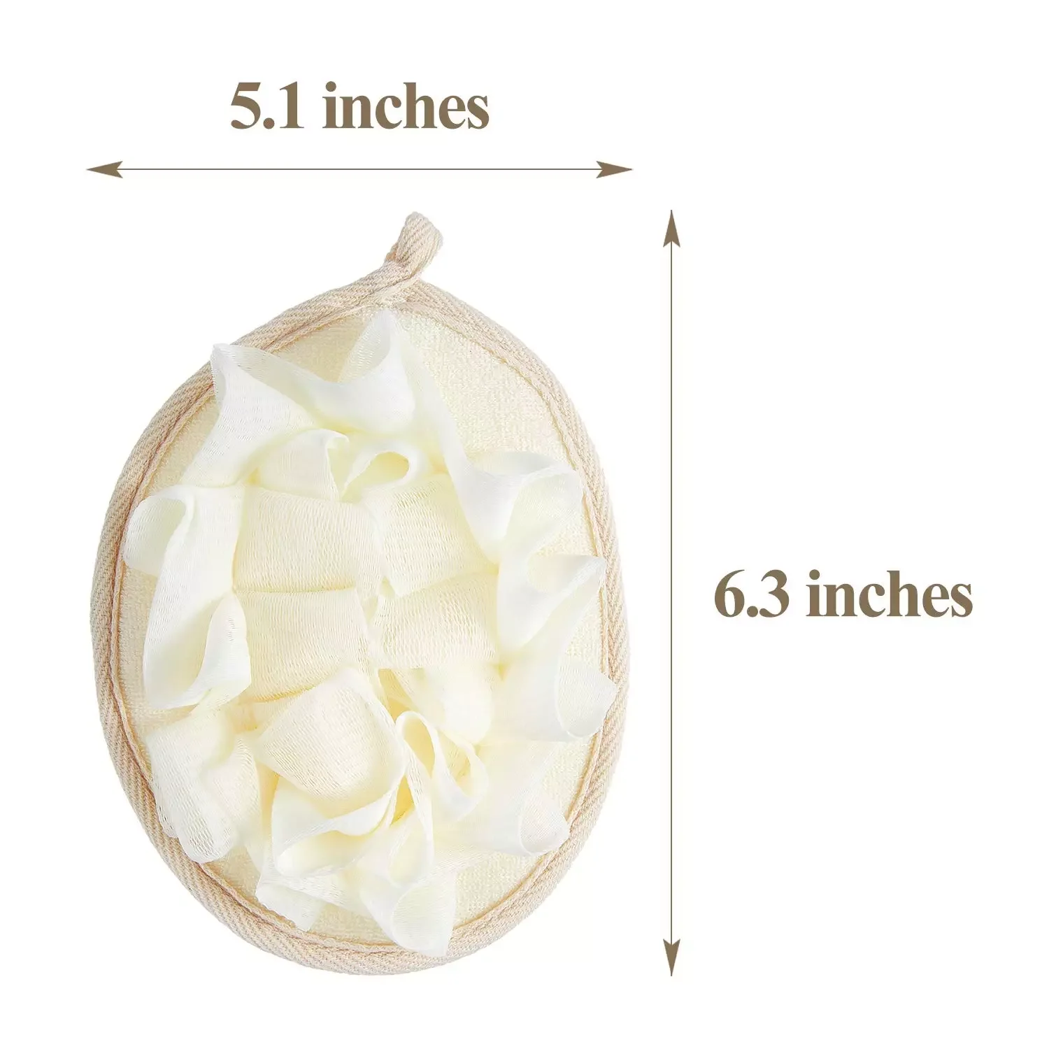 Multicolor Bath Shower Loofah Pouf Sponge Mesh Pouf Shower Ball