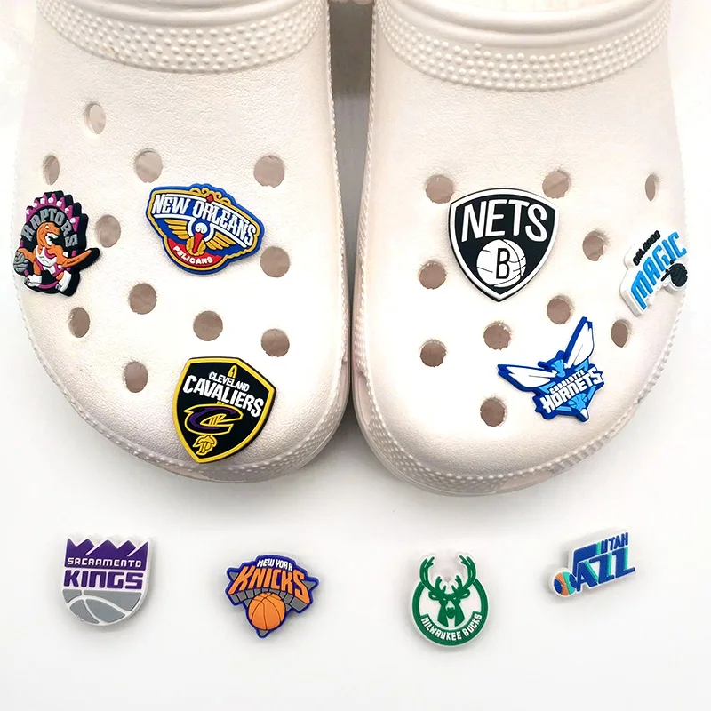 Wholesale Basketball Croc Charms Steam Sports Shoe Charms Custom