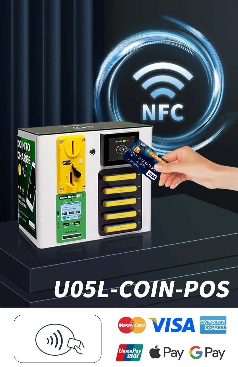 Coin Operated Cell Phone Charging Station Coin Operated Sharing Power