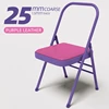 Sedia singola viola: diametro tubo 25/spessore parete 1,5