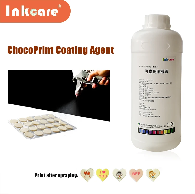 Direct to Factory Wholesale Choco Spray Coating Agent Transparent Edible Printing Ink for Chocolate