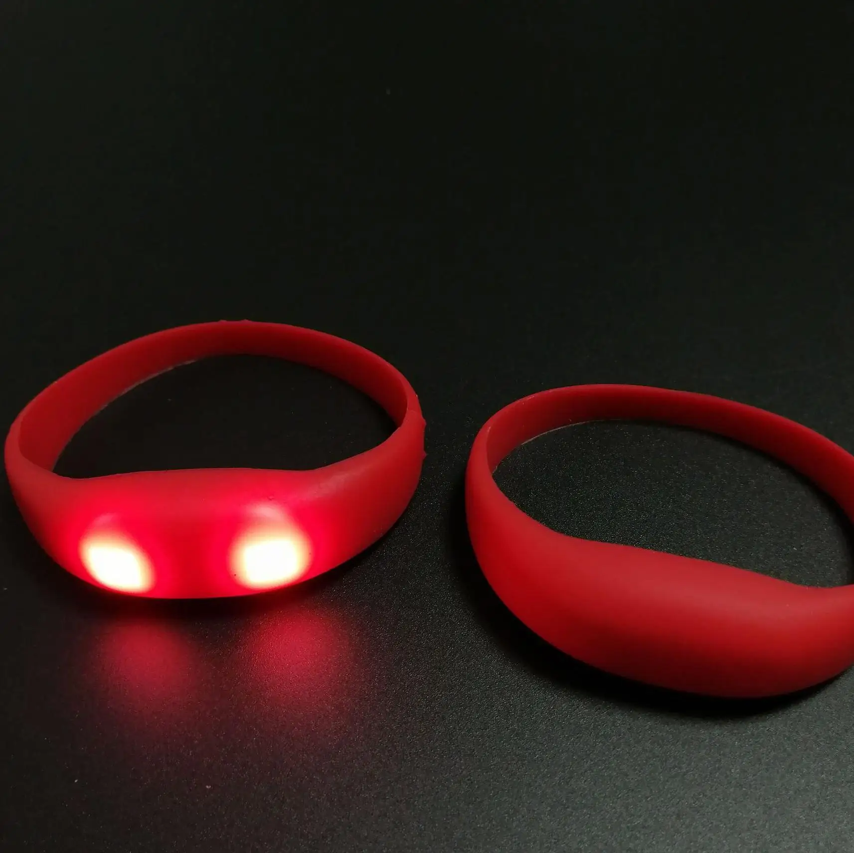 Sound Activated Flashing Led Wristband For Events Rave Party Silicone