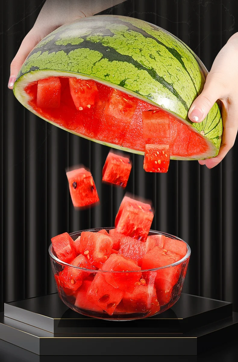 product multifunctional fruit cutting tool thickened stainless steel melon slicer watermelon cutter for fruit  vegetables cube knife-34