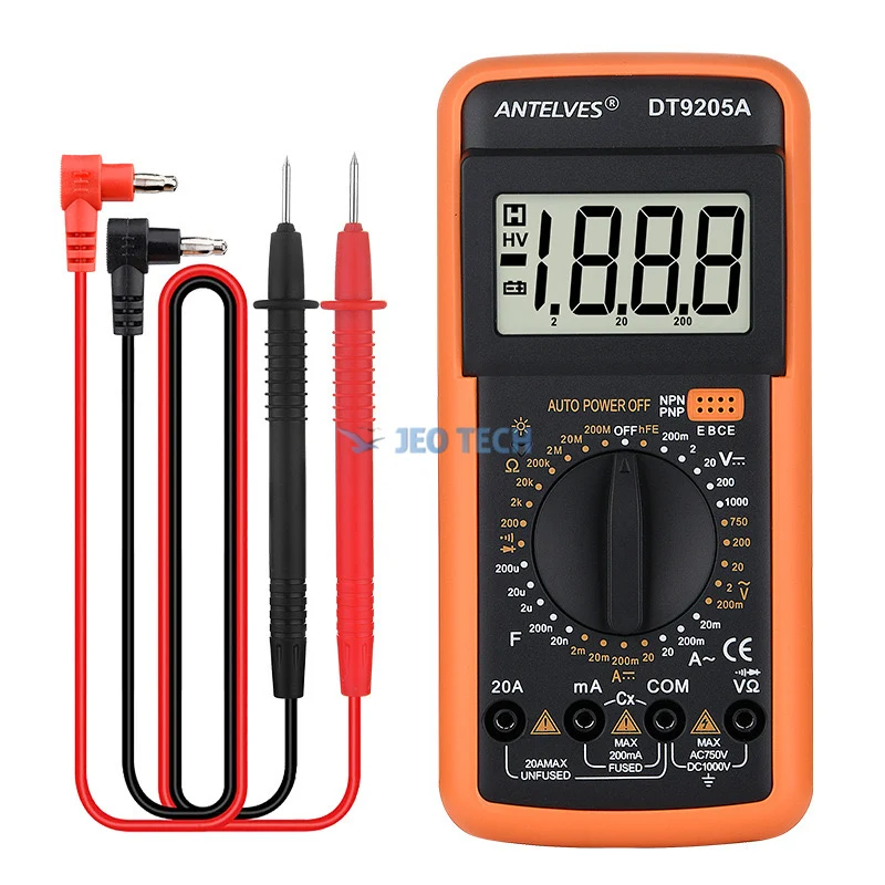 DT9205A Smart Multimeter Digital Tester Overload Protection Detector Electrician test Multi Meter Digital Multimeter