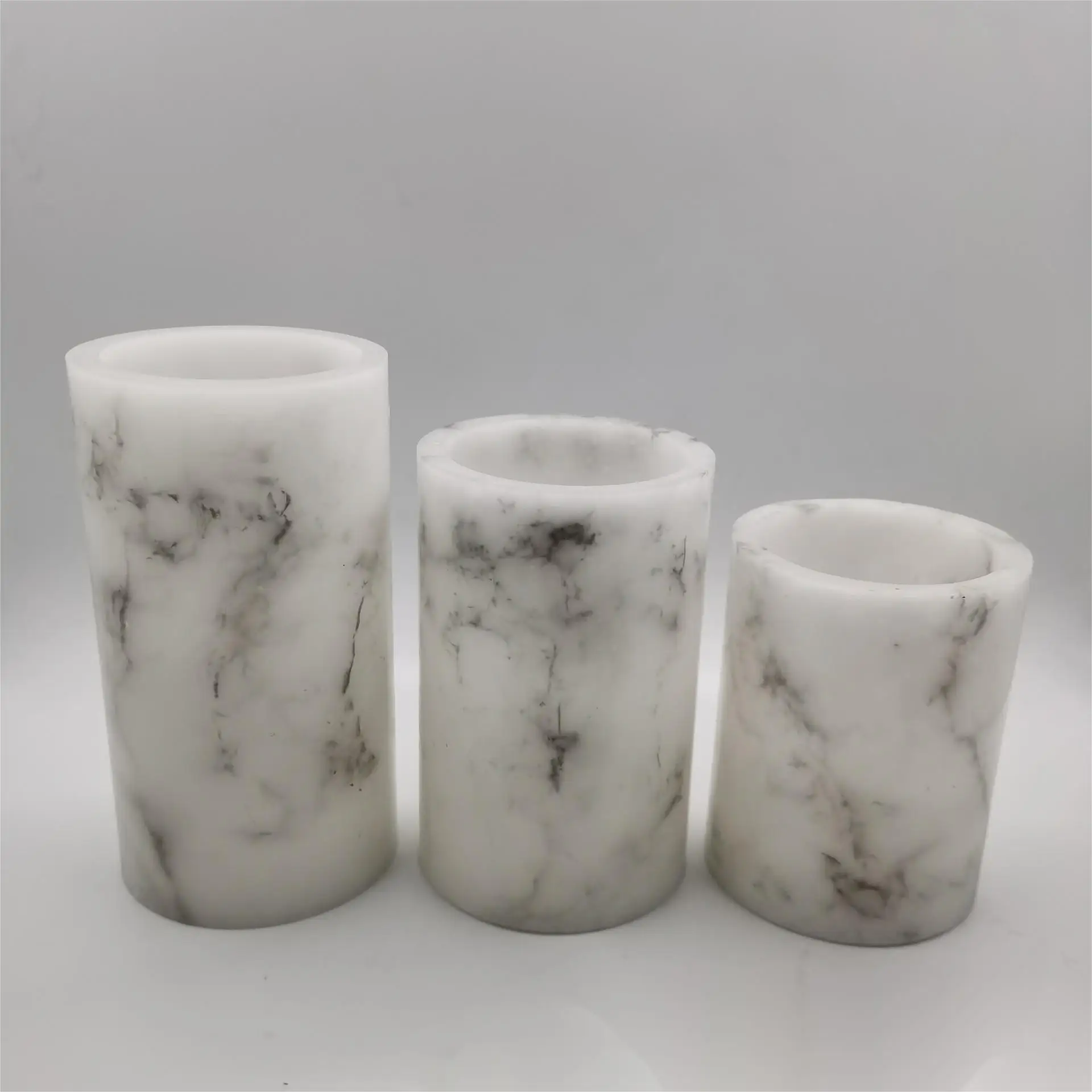 New Arrival Marbling Battery Operated Flameless Flickering Moving Led