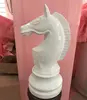 Medium-sized horse-white-077m tall