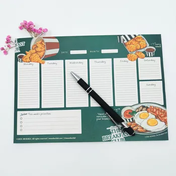 A5  Daily  Weekly Monthly Recycled Smart Erasable Planner Notepad  Stationary Office to Do List Memo Pad