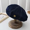 Dark blue-c metal label