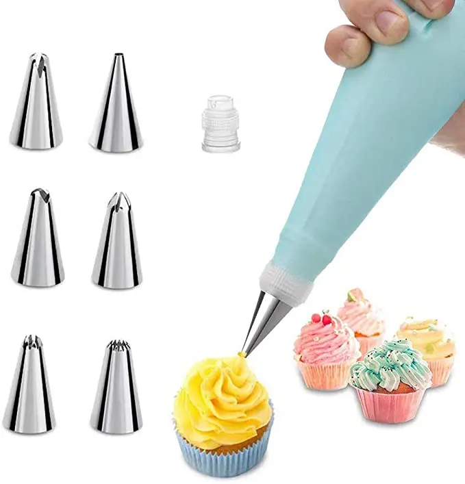 Cake Decorating Pens Kit,silicone Food Writing Pen With 4 Patterns Of Icing  Piping Pen Tips | Fruugo IE