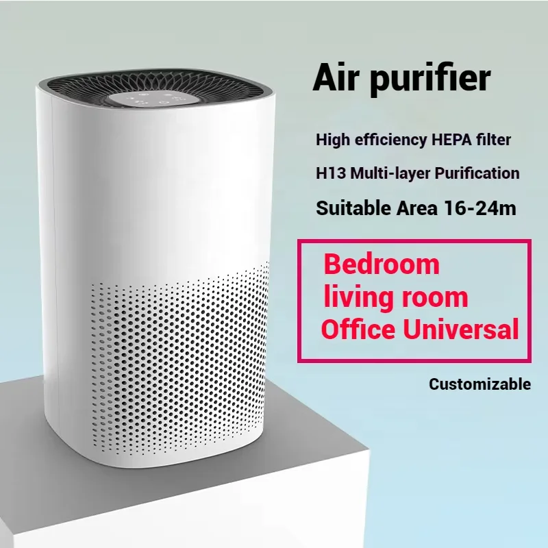 Intelligent Indoor air Purifier with UVC Lamp for Sterilization and Deodorization Home Mini Negative Ion air Purifier 6