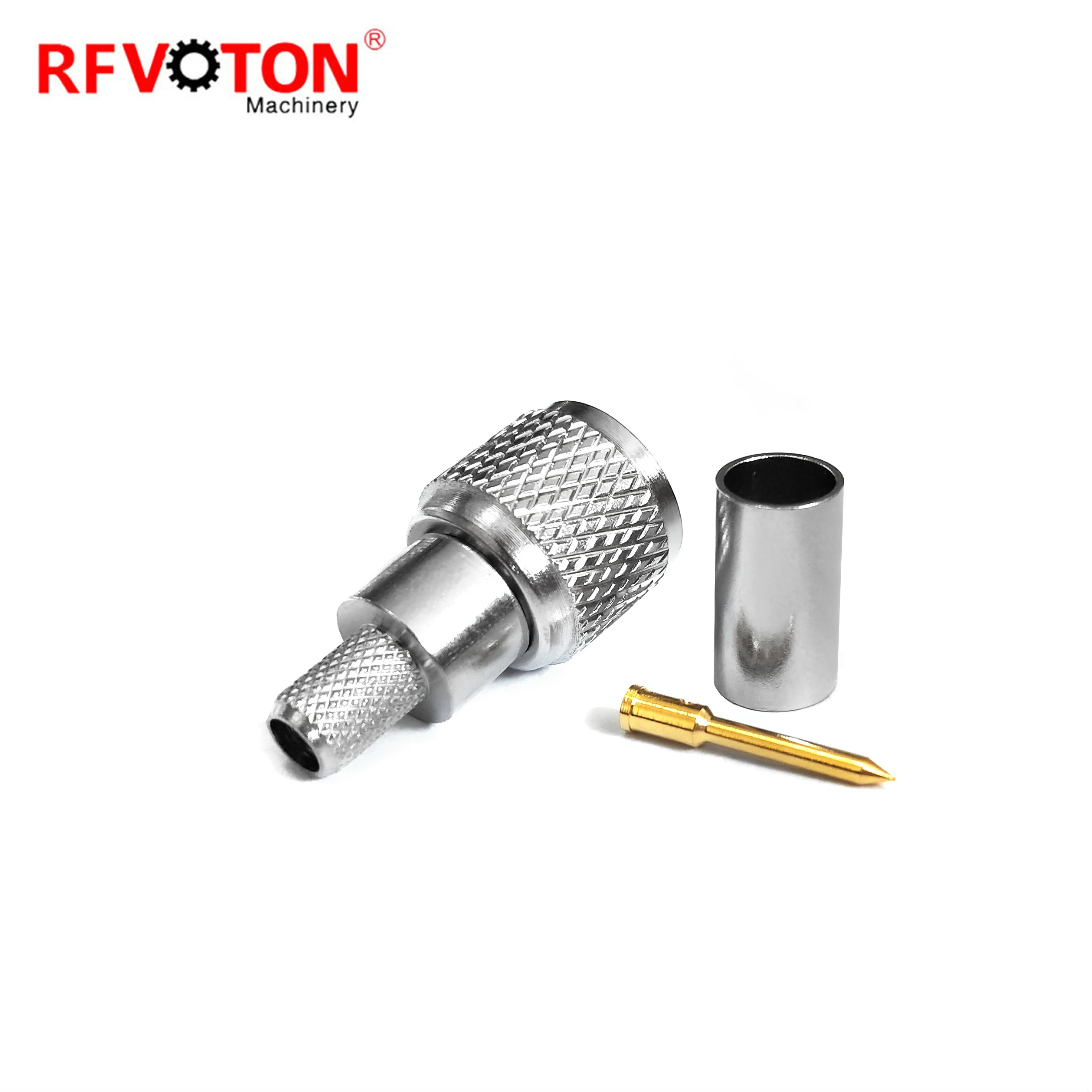 Factory Directly  Mini  PL259 UHF Male Plug Macho Crimp  Straight for RG58 Cable Rf Coaxial Connector Rohs in Stock
