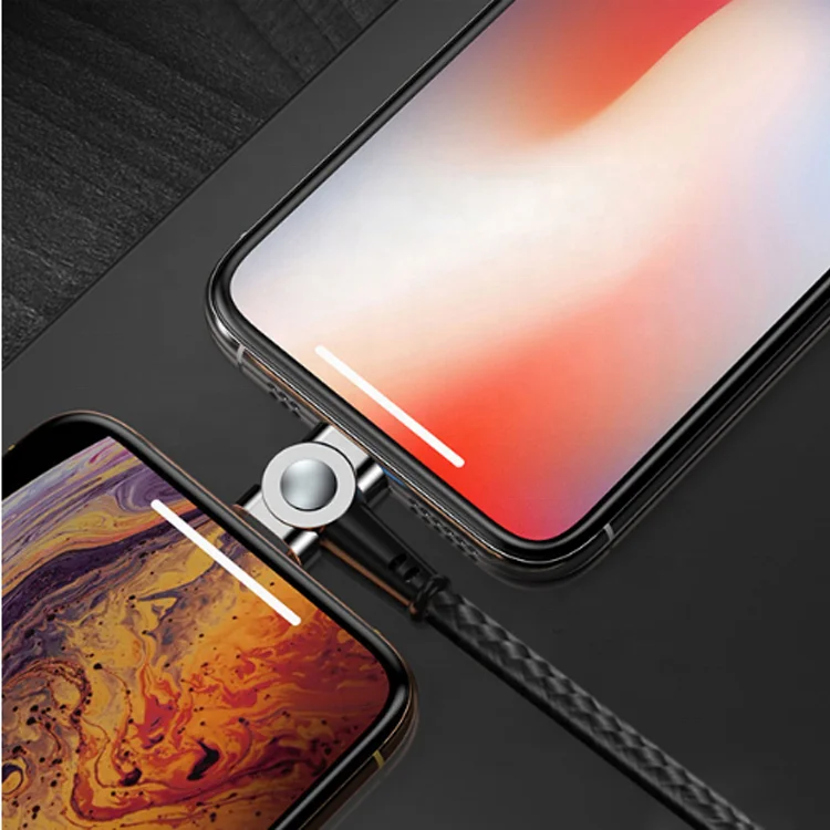 
Магнитный USB-кабель для Android Data Sync, нейлоновый Плетеный Магнитный зарядный кабель, вращающийся на 180 градусов, магнитный кабель для передачи данных 