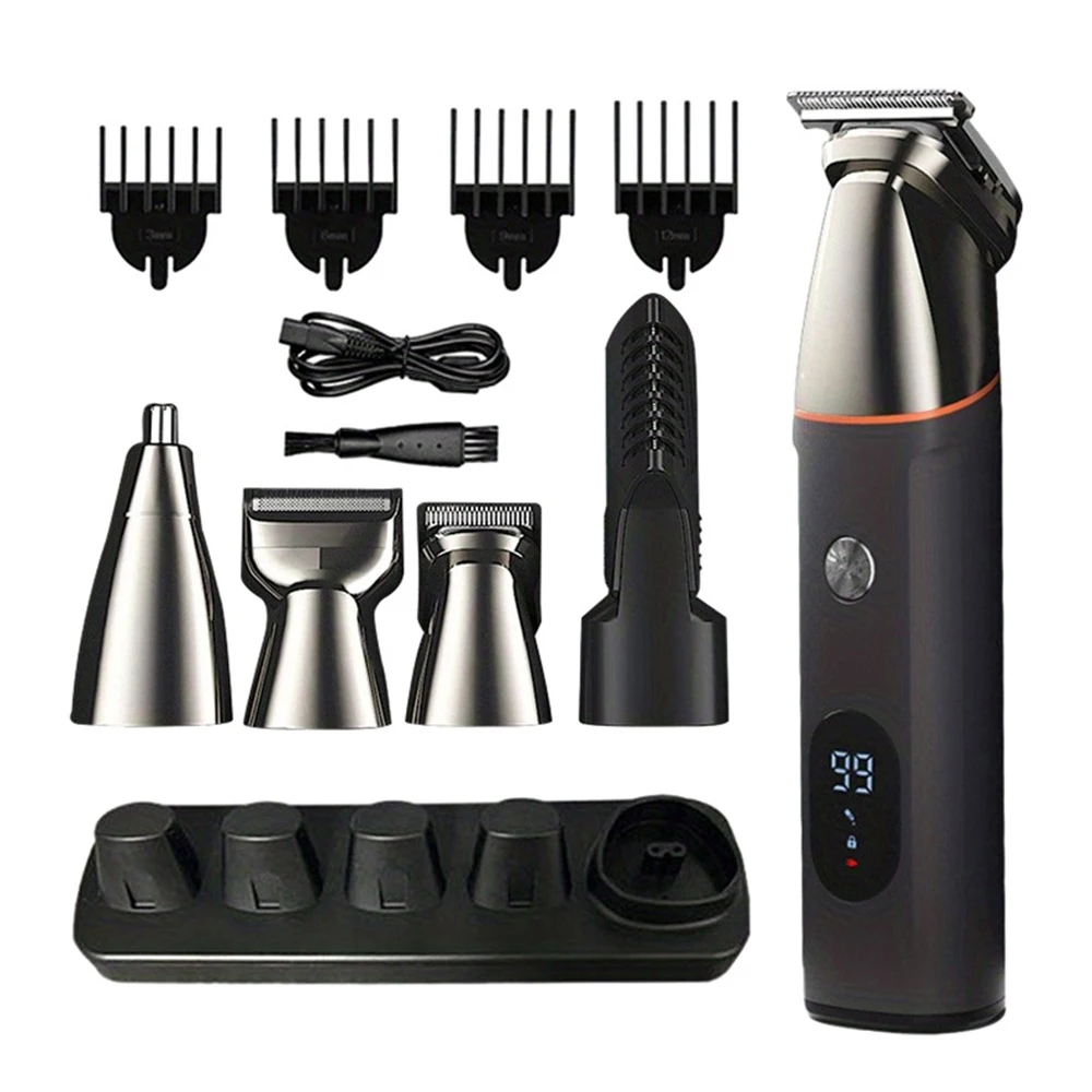 Hot Selling Rechargeable Electric Hair for Clipper Set Multi-Functional Stainless Steel for Home Use Hotel Push Shear Oil