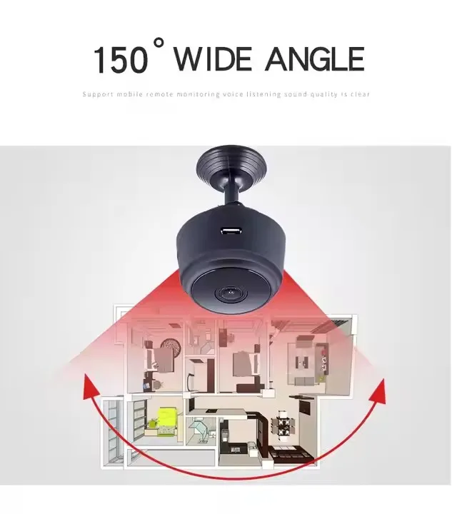 1080P WiFi Monitoring Security Protection With Motion Night Version Wifi Cameras for Home A9 Mini Camera