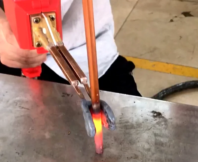 Портативный Ручной Индукционный Нагреватель пайки машина для медной трубы