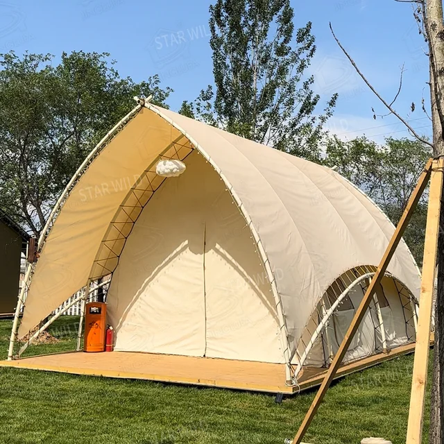 outdoor waterproof luxury glamping hotel Safari lodge tent with bathroom for camping glamping resort