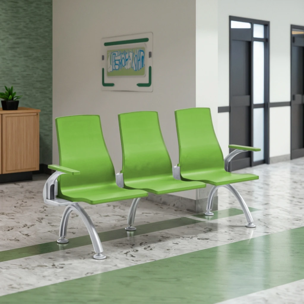 Sleek Contemporary Cantilever Design Monoblock Seats Hospital Modernized 5
