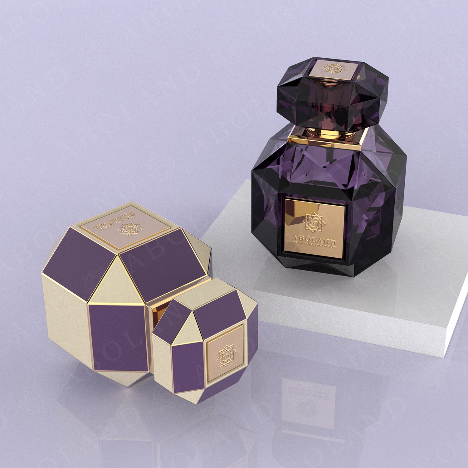 ABL Design Irregular Perfume Bottle Customize Parfum Bottle Unique Luxury Bottle