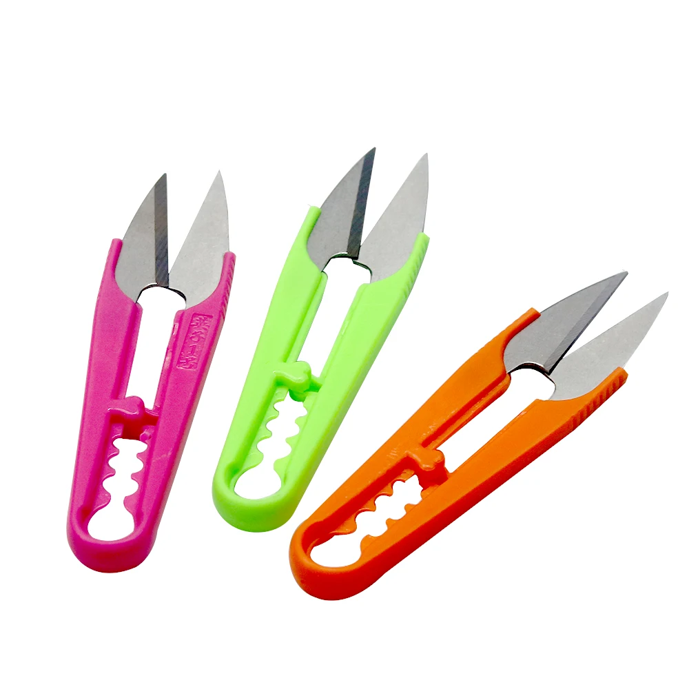omadesign ハンマーグリップ縫製キット ステッカー付き U字型Diyソーイングツールクリッパー縫製はさみステンレス鋼刺