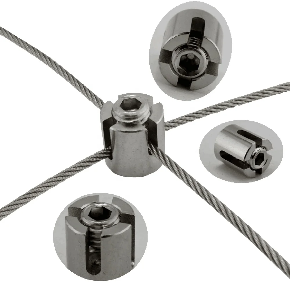 Clip A Croce In Acciaio Inox 316 Per Applicazioni A Traliccio - Foto 4