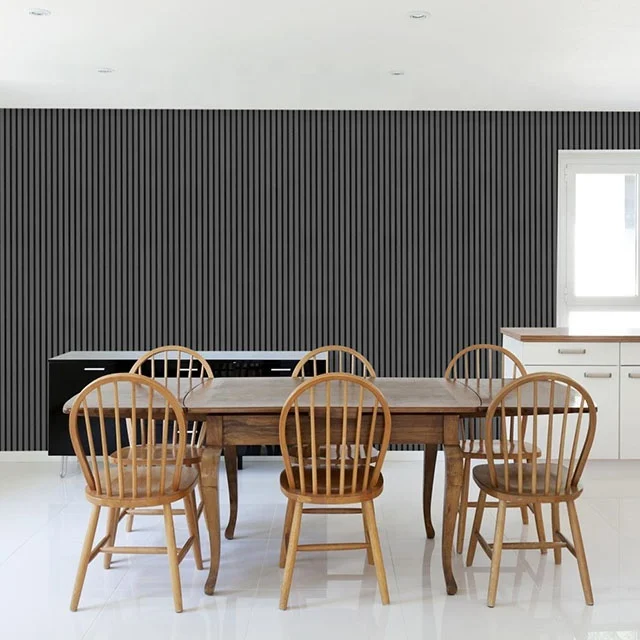 Akupanel Modern Design Style Wood Veneer Slat Wall Panels Flexible Mdf ...