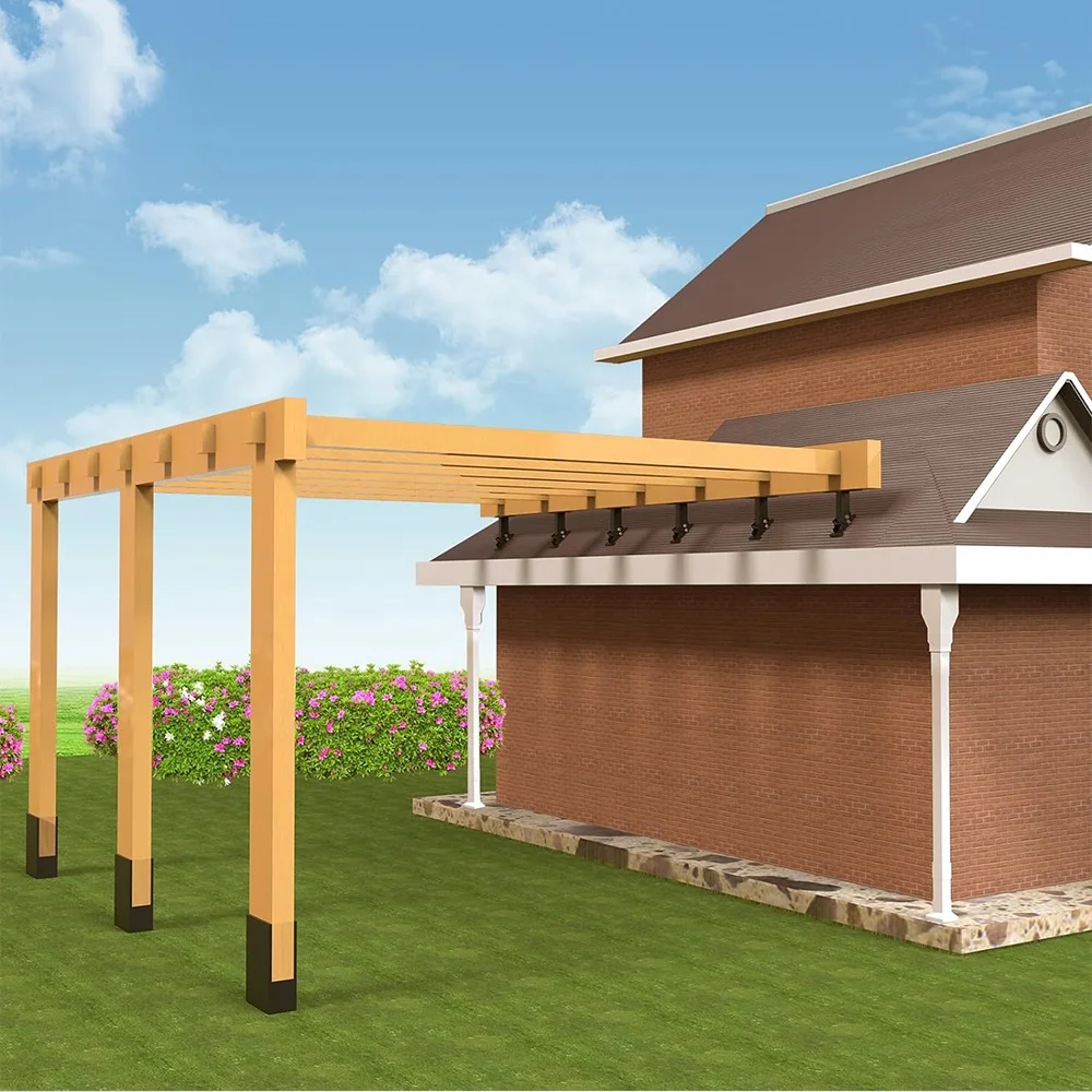 Produktbild von 3x Schwerlast-Dachhalterung Aus Legiertem Stahl – Sattelförmige Stütze Für Pergola & Terrassenüberdachung