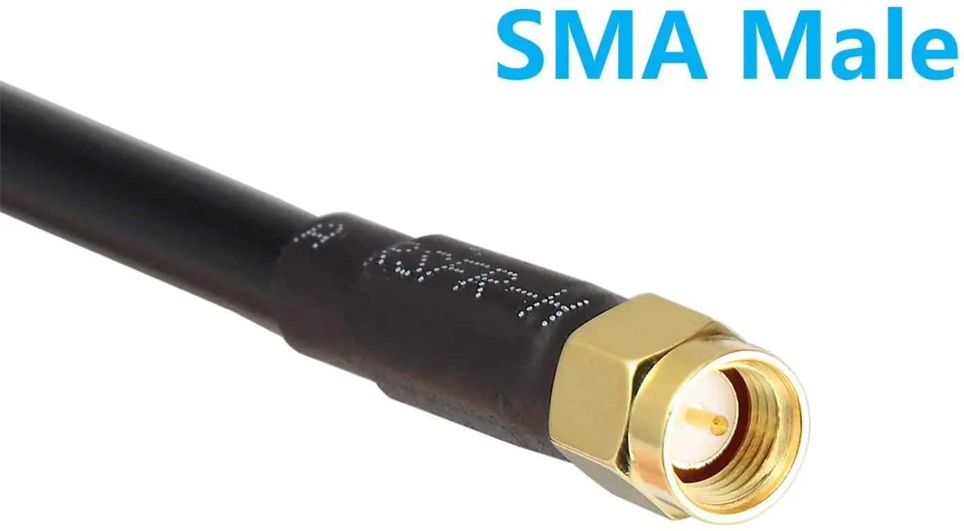 3 Meter RG174 3Meter with SMA Male Connector for  5dBi GSM 2G 3G 4G External Waterproof IP68 WIFI Antenna Screw Mounting Antenna