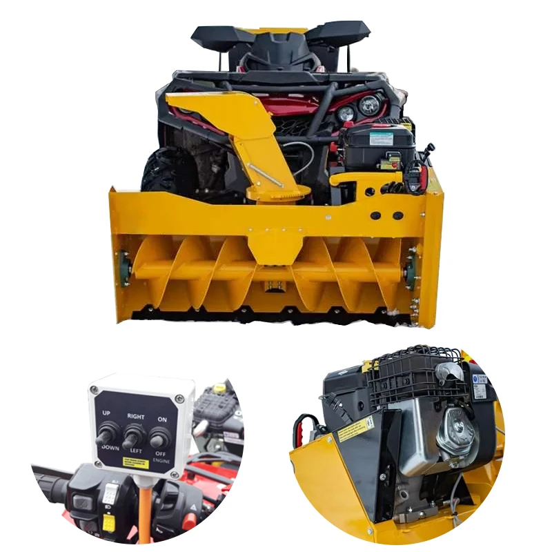 RCM Factory Direct Selling ATV Mounted Snowblower Electric Snow Blower  Removal Snow Sweeper