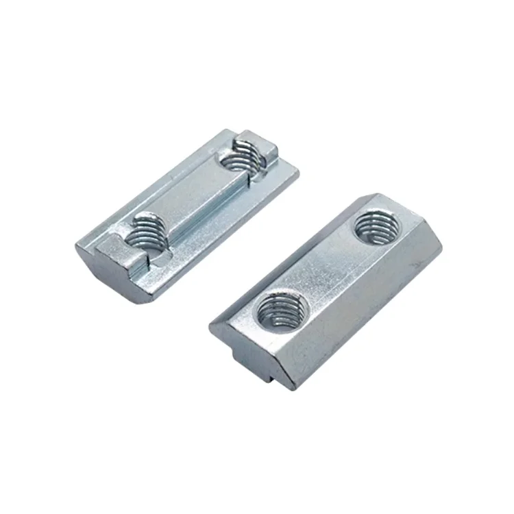Aluminum Profiles 30/40/M6/M8 Double Hole Boat Type 3060/4080 Slider Nut T-nut Carbon Steel Material