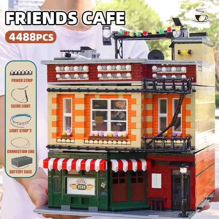 MOULD KING 16014 Friends Cafe Bricks Street Building Toys Assembly