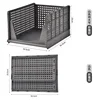 Folding basket [Gray, Taller Version]