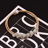 GB0206-13 Double-layer Pearl Light Green Natural Stone Bracelet