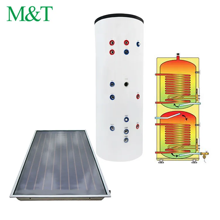 Source 200l stainless boiler twin coil tank solar water central heating for  home on m.alibaba.com