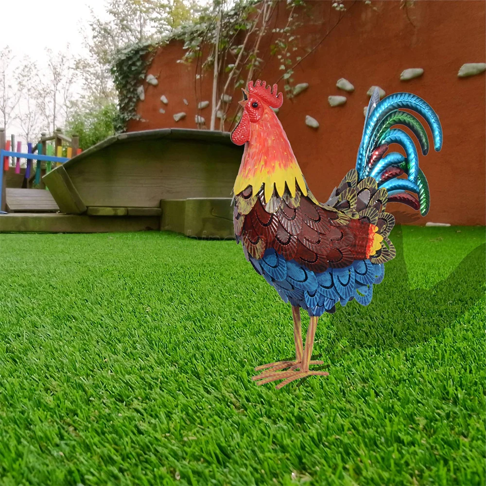 Artificial Animal Chicken Solar Garden Light Ornaments  Crafts Lights for Home Garden Outdoor Yard