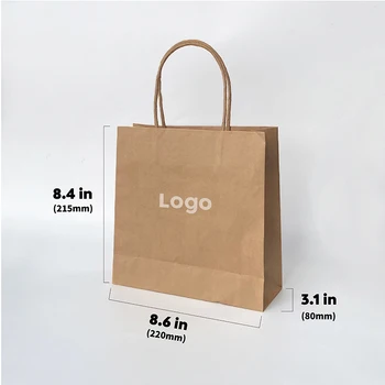 Custom printing kraft paper bag clothing mailbox bag LOGO and tear strip paper bag