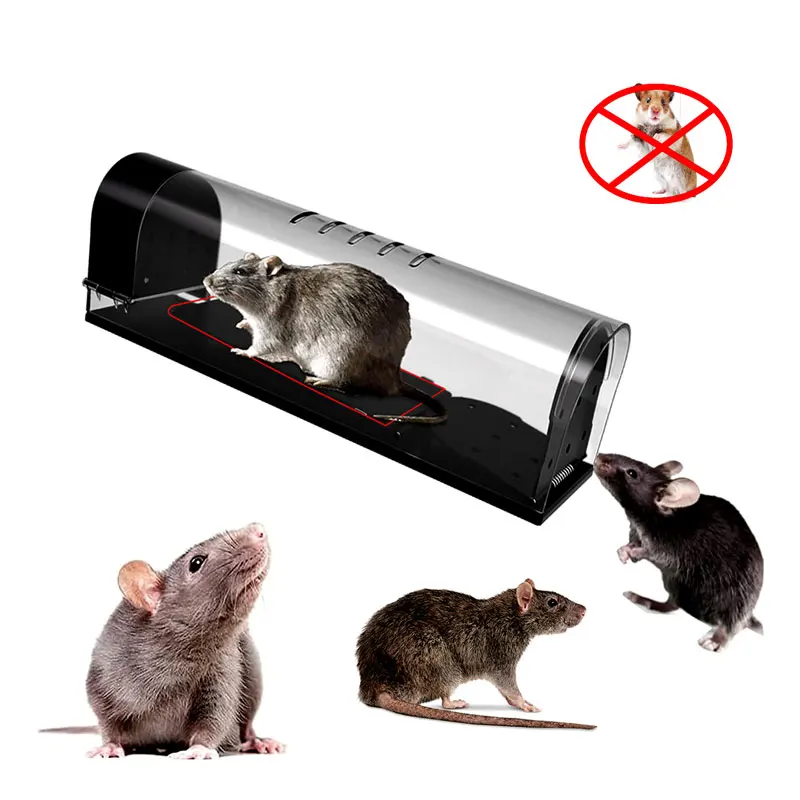 Saijzek New Upgrated Design OEM/ODM High Effective and Sensitive Large Reusable Plastic no kill Humane Live Rats Mouse Trap Cage supplier