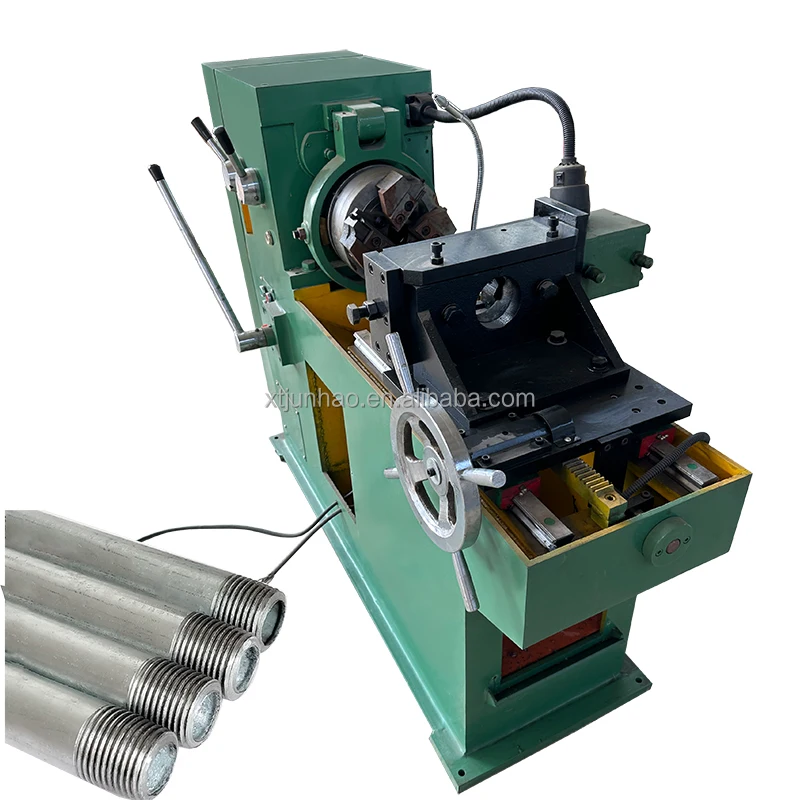 Automatic Hydraulic Rebar Rolling Machine / Rebar Thread Knurling ...
