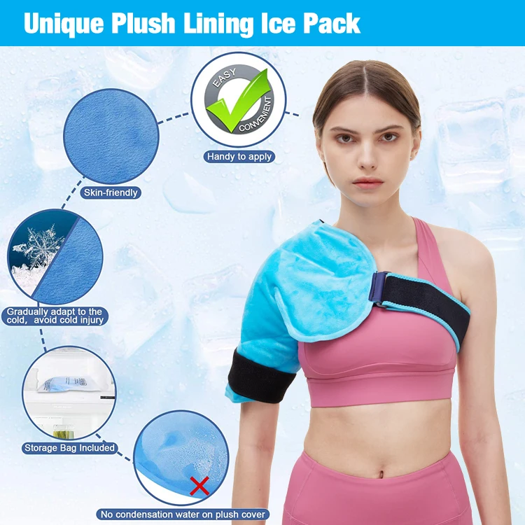 Reusable Shoulder Pain Relief Hot And Cold Compression With Wrap Gel ...