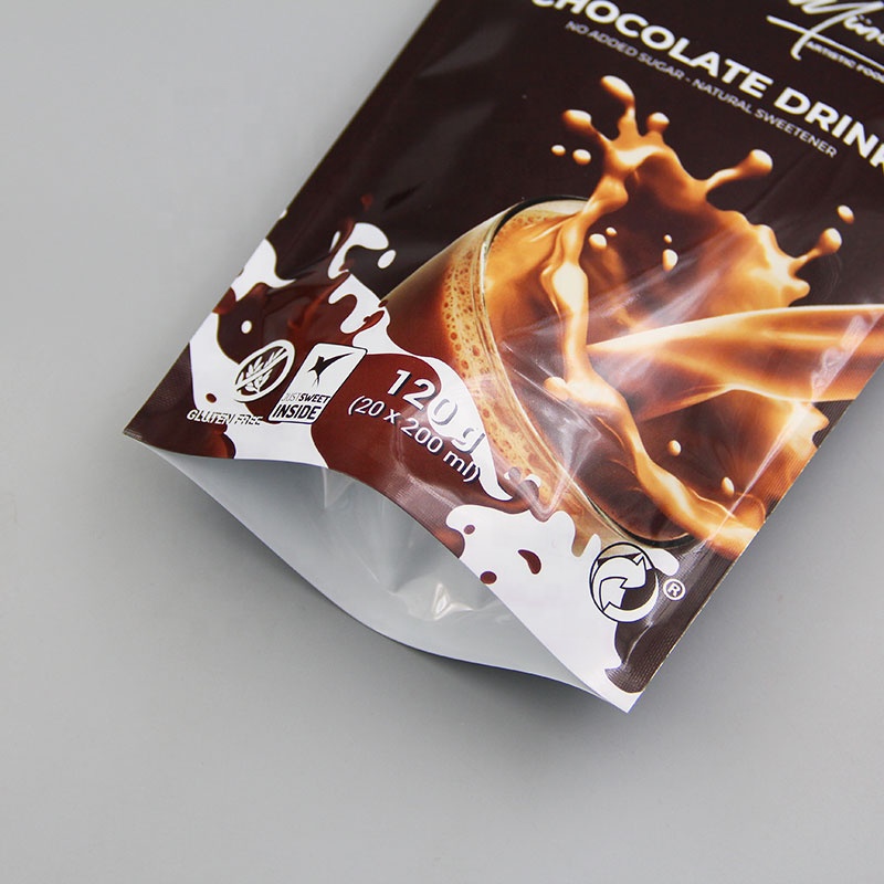 Packing Label Customized Doypack Dark milka 750gr Chocolates and Sweets Powder Biscuits Mylar Bag
